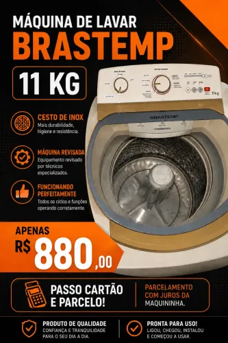 Máquina de lavar Brastemp 11 kg