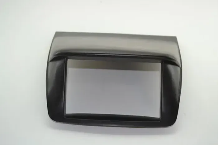 Moldura Tela Visor Som Mitsubishi Pajero Dakar 2010  Cinza