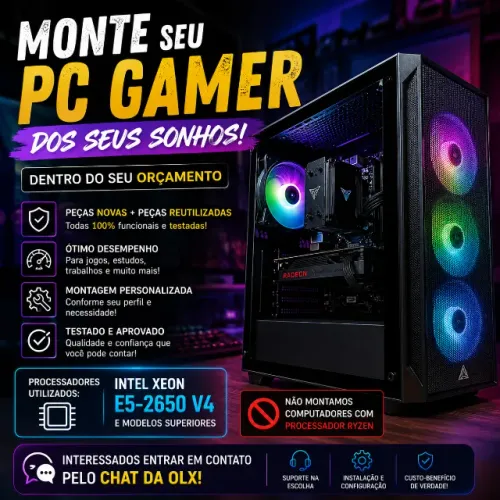 Monte o PC Gamer dos Seus Sonhos Sem Gastar uma Fortuna!