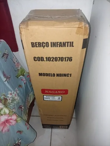 Berço chiqueirinho com colchão