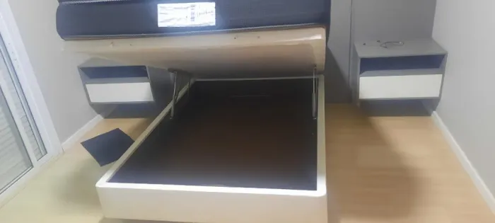 Cama box com colchão casal