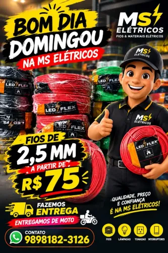 FIO DE 2, 5MM A PARTIR DE 75 REAIS