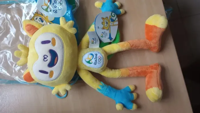 Mascote de Pelúcia Vinícius Olimpíadas Rio 2016 com Sacola Original
