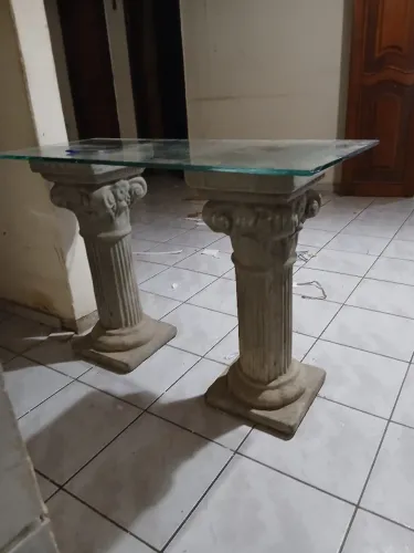 Colunas de cimento
