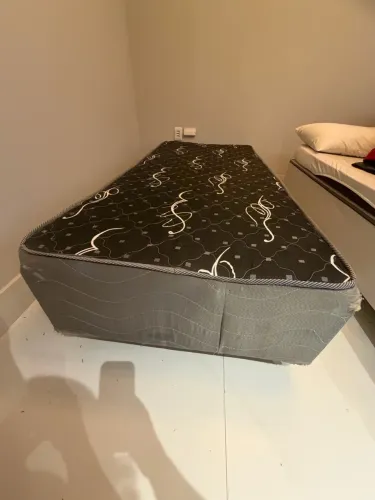 CAMA BOX SOLTEIRO + COLCHÃO D20