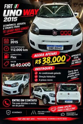 Fiat Uno WAY 1.0 EVO Fire Flex 8V 5P 2015