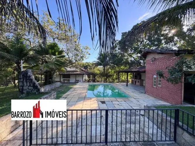 Barrozo Imóveis - Sítio a venda com 6.220 m² com piscina, campo de futebol.