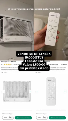 Ar condicionado de Janela Consul