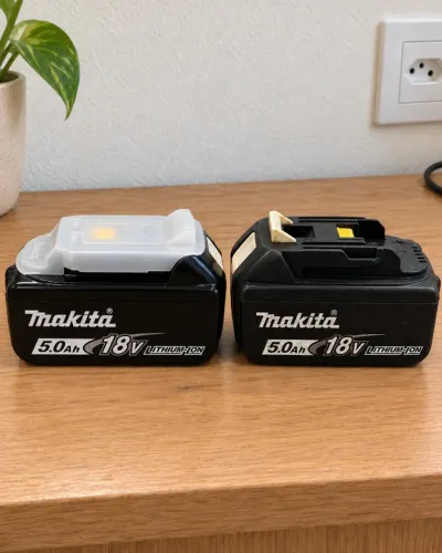 Duas Baterias BL1850B Makita 18V 5.0Ah - Uma Nova e Uma Usada