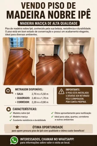 ? VENDO PISO DE MADEIRA NOBRE IPÊ