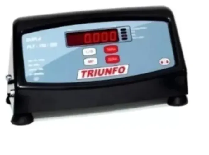 Balança Digital Triunfo PLT Slim 300kg Preto Mesa LED 60x40cm