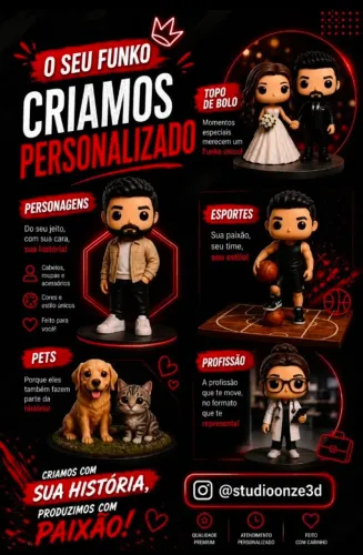 Transforme sua Foto em um miniatura exclusiva Chibi | A partir de R$ 159,00