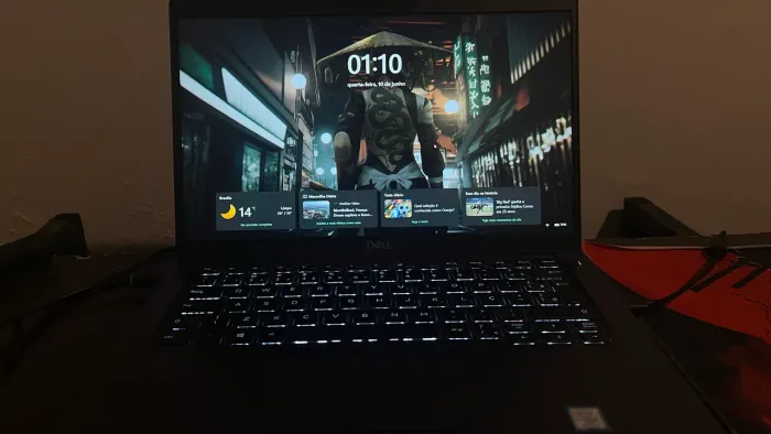 Notebook Dell teclado retroiluminado