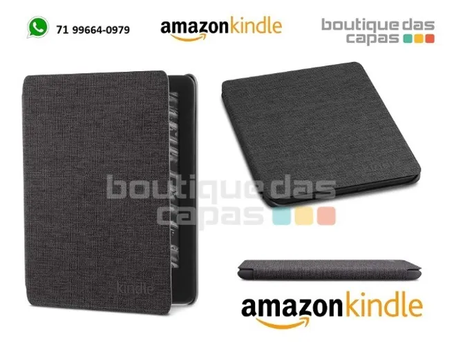 Capa case de tecido kindle 10ª geração original preta kindle amazon