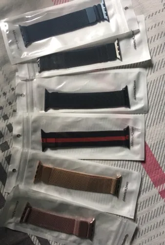 Pulseiras para SmartWatch da linha Iwo, 44mm, milanesa, nylon e silicone