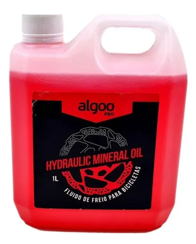 Óleo Mineral Algoo Fluido Hidráulico 1 litro Para Freio à Disco Shimano Absolute GTA 8841