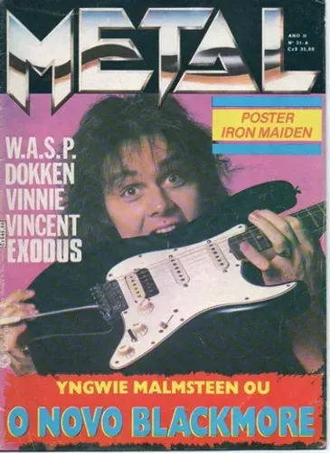 Revista Metal 31 Raridade Peça de Colecionador