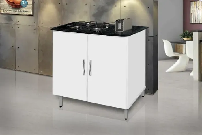 Balcão Malta para Cooktop 4 bocas! Entrega + Montagem Grátis!