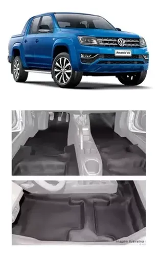 Tapete Premium De Assoalho Em Courvin Volkswagen Amarok