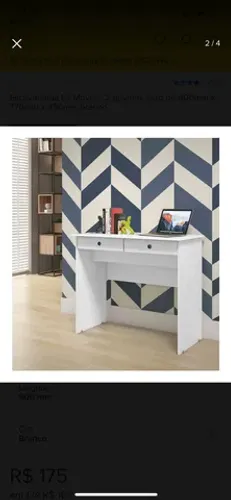 Mesa escrivaninha Ej 2 gavetas 