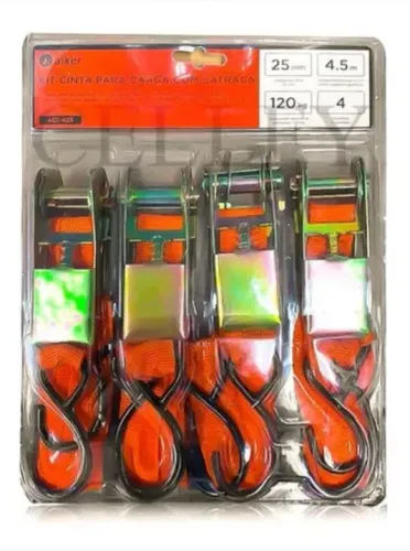 Kit Cintas para Carga com Catraca 4,5m 120kg