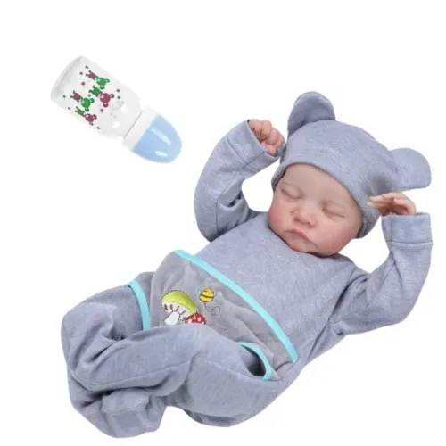 Boneco Baby Reborn Realista de Silicone - Aconchego e Delicadeza com Acessórios!