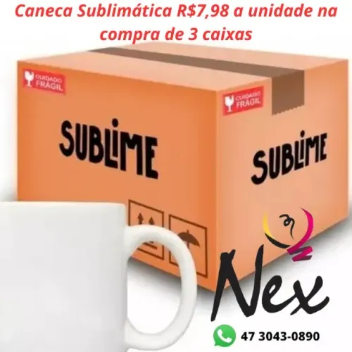 Caneca Branca para sublimação