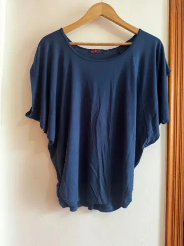 Blusa de Malha Azul - Tamanho M