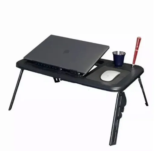 Mesa Para Notebook Articulada Dobravel Com Cooler Cama Sofa