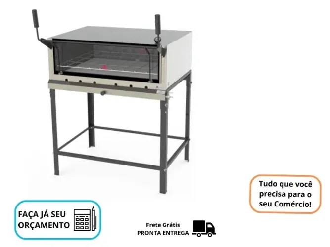 Forno com Pedra Refratária 90x90 Progas
