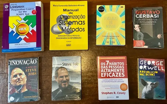 Lote de Livros Novos e Usados 