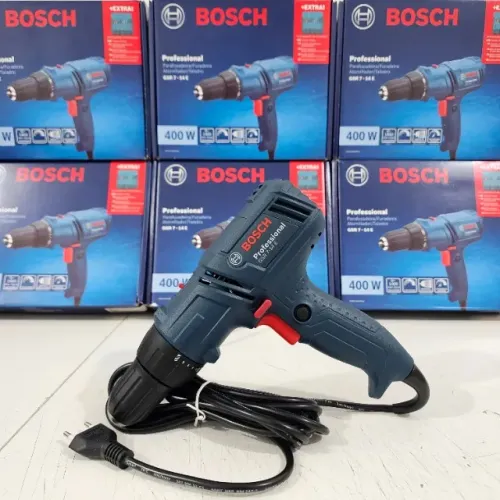 Parafusadeira Furadeira Elétrica 400W Profissional Cabo de 4 Metros GSR 7-14E Bosch