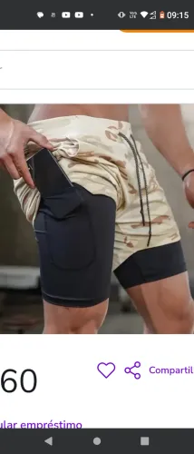 Calção de corrida