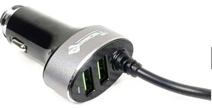 Carregador Veicular Turbo 2x2 Usb Assento Frontal e Traseiro