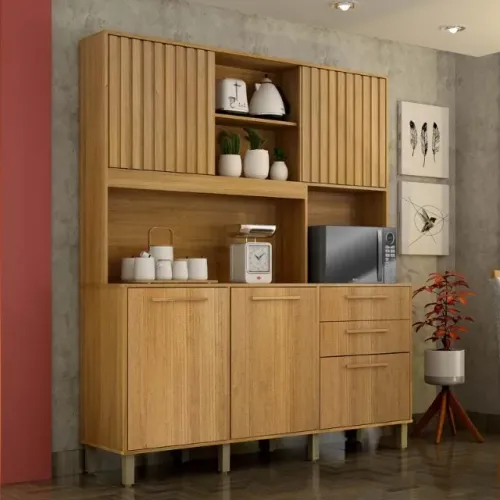 Cozinha Diamante 5 Portas 2 Gavetas Cinamomo Até 12x - Frete Grátis
