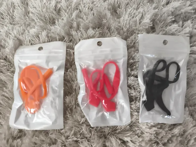 Kit Cordão de silicone para óculos infantil 