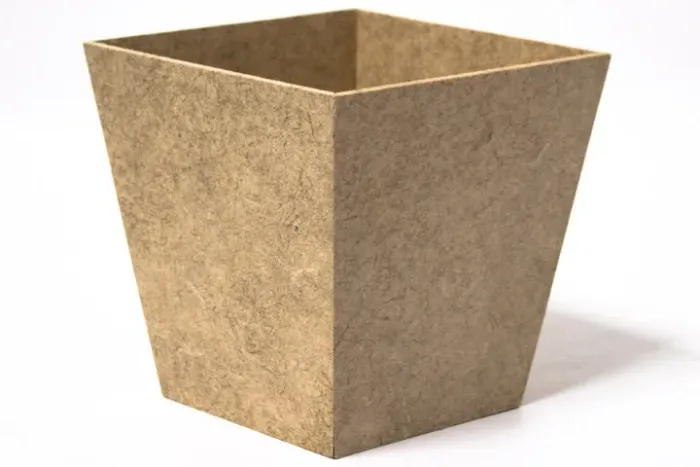 3 Cachepot Vasinhos Cônico Mdf Branco 6,5x6,5cm