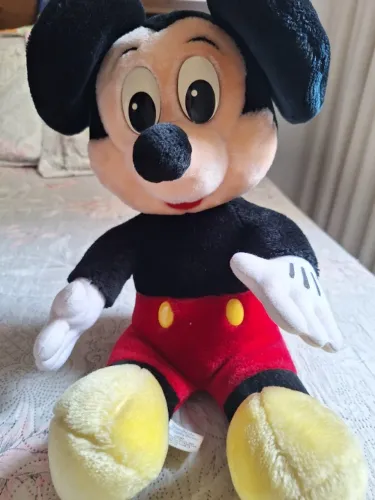 BONECO PELÚCIA DISNEY - MICKEY - 35 CM SENTADO - ORIGINAL DISNEYWORD - USADO ÓTIMO ESTADO