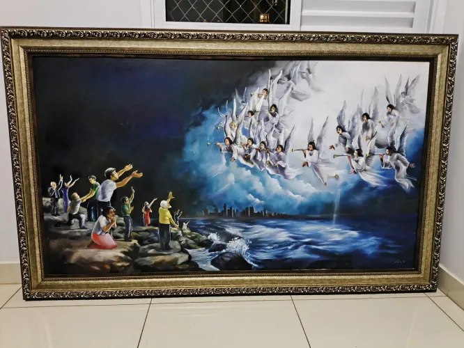 Pintura da volta de Jesus 1,10x1,80