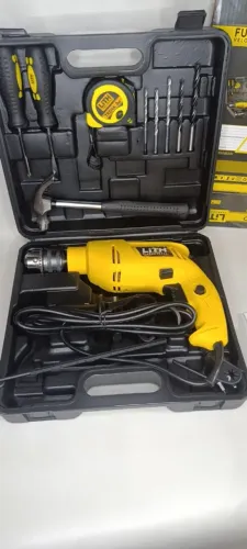 Furadeira e Parafusadeira kit com Maleta
