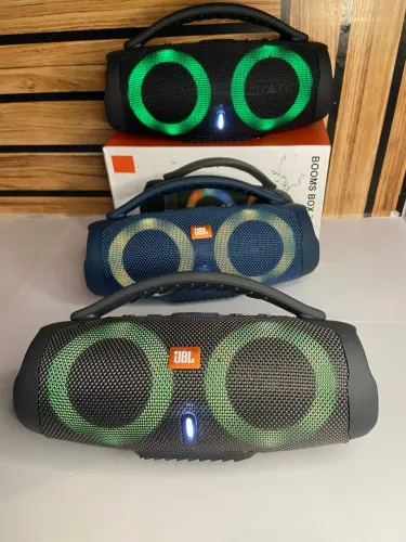 Caixa de som bluetooth booms box 3 mini duplo led varias cores d1