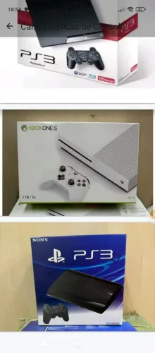 Caixas de Vídeo Game - PS3, Xbox One S e PS3 Slim