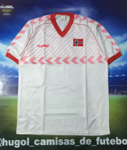Camisa da Seleção l da Noruega 1985 Hummel Tamanho G Perfeita sem detalhes 