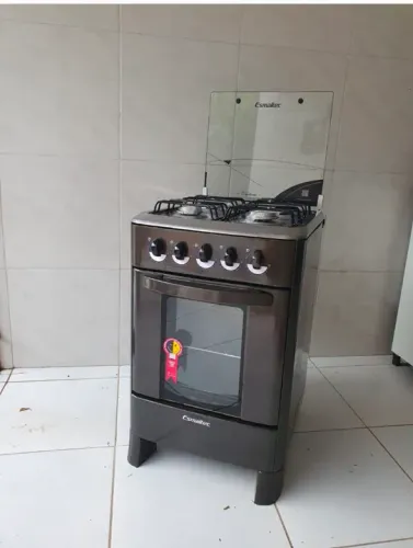 Fogão Esmaltec 4 Bocas Preto