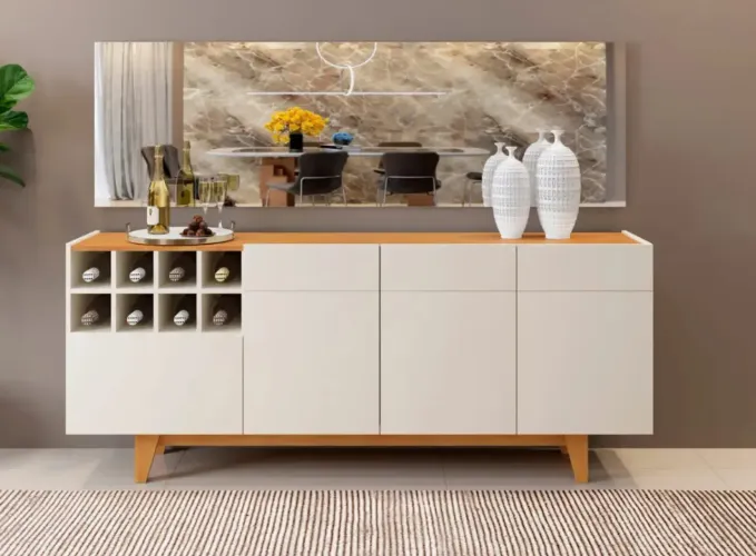 Buffet com Adega 1,80 FRETE E MONTAGEM GRÁTIS 