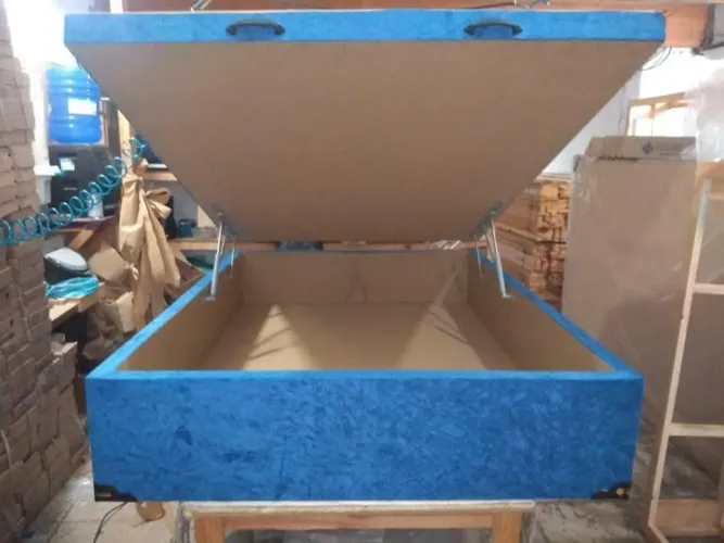 Cama Box Baú Cor Ao seu Critério - Ótimo espaço de armazenamento, ótimo para organização
