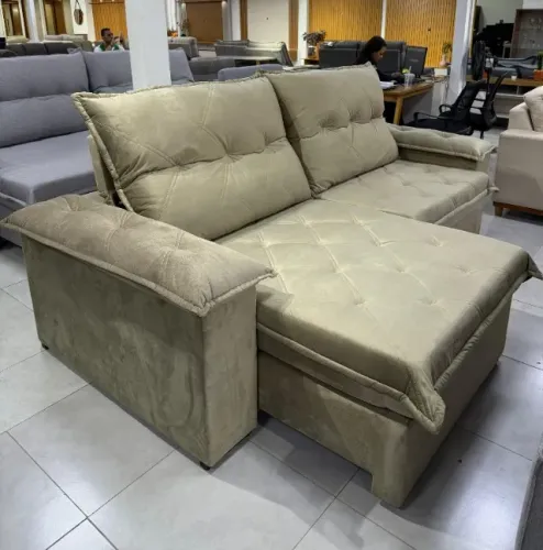 Sofá Retrátil e Reclinável Leon 2,50m D-28 Varios modelos novo