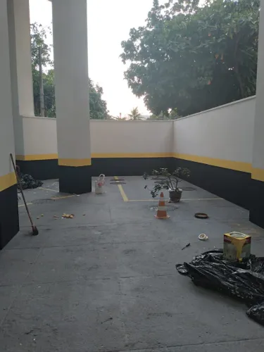Pintura epóxi estacionamento 