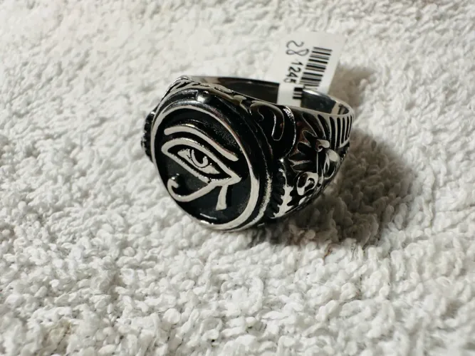 Anel Egípcio Faraó em Aço - Design Exclusivo!