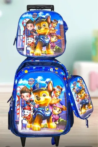 Mochila de rodinhas infantil Patrulha Canina